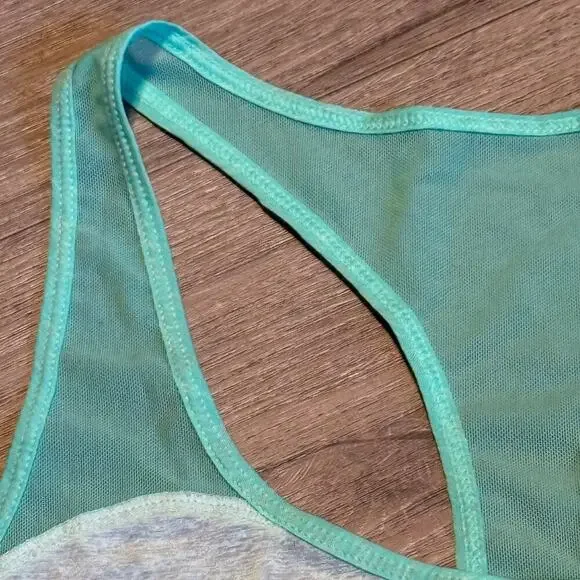 Hollister Sport Women's Med Teal Workout Athletic Sleeveless Racer Back Tank Top - Picture 3 of 12